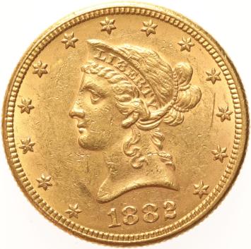 USA 10 Dollars 1882