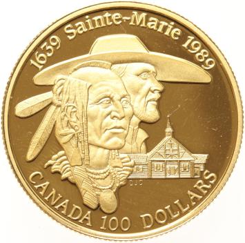 Canada 100 Dollars 1989 Sainte Marie