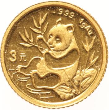 China 3 Yuan 1991 Panda