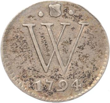 West-Indië 2 stuiver 1794