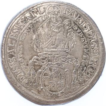 Austrian States Salzburg Thaler 1650 silver XF/AU