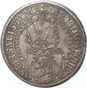 Austrian States Salzburg Thaler 1652 silver XF