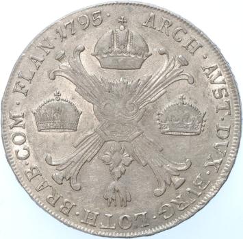 Austrian Netherlands Kronen Thaler 1795H silver UNC