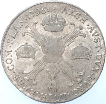 Austrian Netherlands Kronen Thaler 1796H silver BU