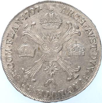 Austrian Netherlands ½ Kronen Thaler 1797B silver BU