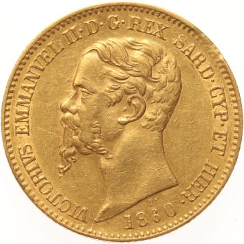 Italian States 20 lire 1860p