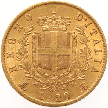 Italy 20 lire 1874