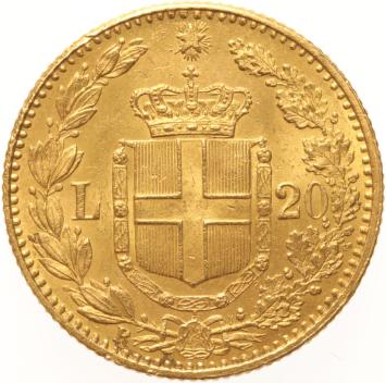 Italy 20 lire 1885
