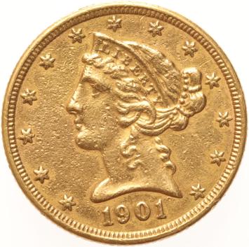 USA 5 dollars 1901
