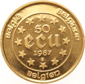 Belgium 50 Ecu 1987