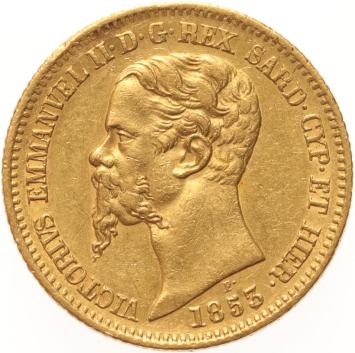 Italian States 20 lire 1853p