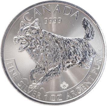 Canada Wildlife Wolf 2018 1 ounce silver