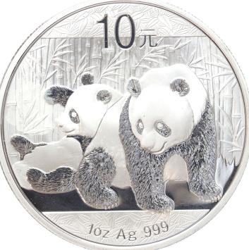 China Panda 2010 1 ounce silver
