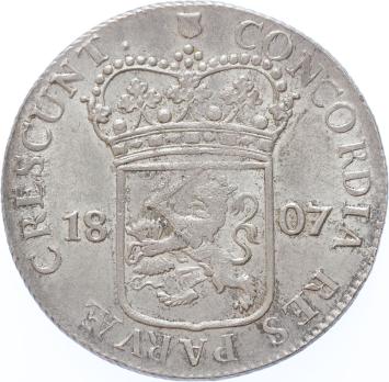 Koninkrijk Holland Zilveren dukaat 1807