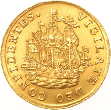 Holland Scheepjesschelling goud 1783