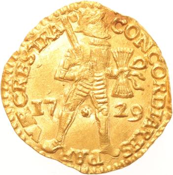Utrecht Nederlandse dukaat goud 1729
