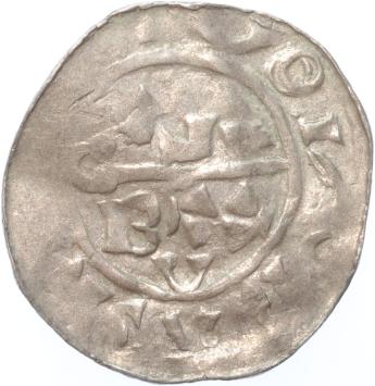 Groningen Bisdom Bernold Penning zilver z.j. (1027-1054)