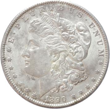 USA Morgan 1 Dollar silver 1890 A.UNC