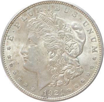 USA Morgan 1 Dollar silver 1921 UNC