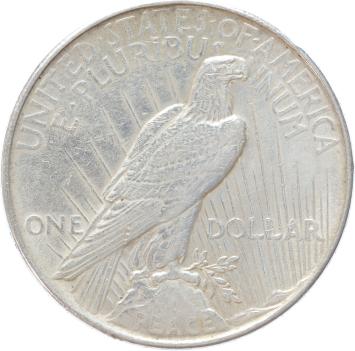 USA Peace 1 Dollar silver 1922 VF/XF