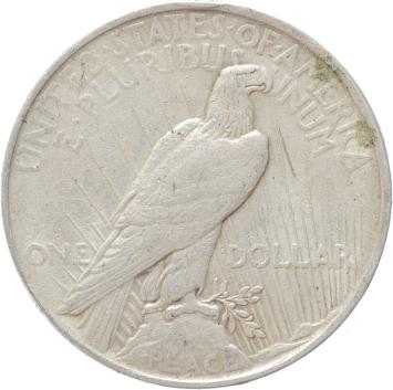 USA Peace 1 Dollar silver 1923 VF/XF