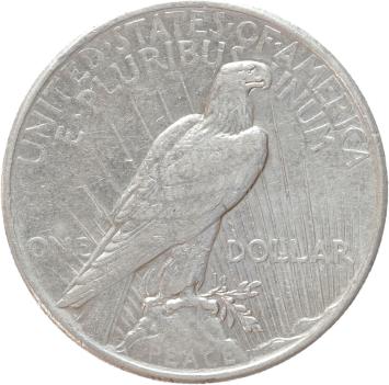 USA Peace 1 Dollar silver 1925 XF