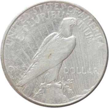 USA Peace 1 Dollar silver 1926s XF