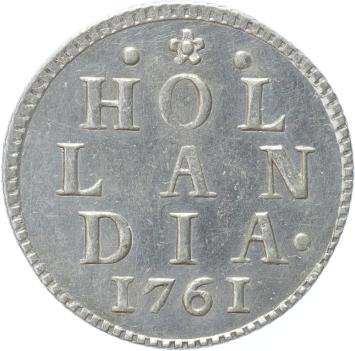 Holland Duit zilver 1761