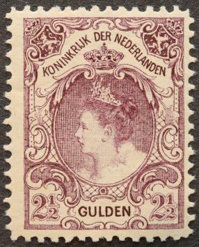 Nederland NVPH nr. 78 Koningin Wilhelmina bontkraag 1899 - 1905 postfris