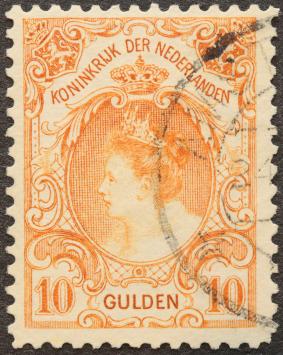 Nederland NVPH nr. 80 Koningin Wilhelmina bontkraag 1899-1905 gestempeld