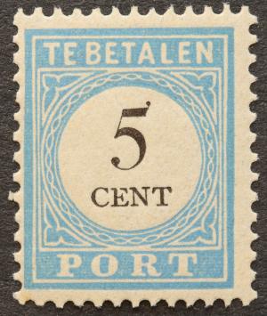 Nederland NVPH nr. P6 Port Cijfer 1881-1887 postfris