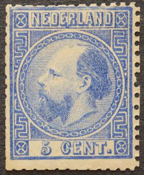 Nederland NVPH nr.7 Koning Willem III 1867-1868 ongebruikt