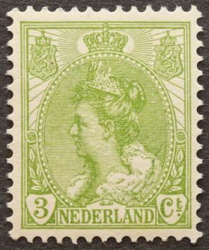 Nederland NVPH 57 Koningin Wilhelmina met bontkraag 1899-1921 postfris