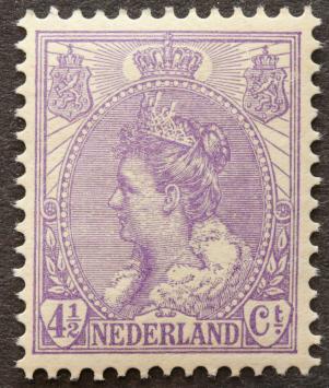 Nederland NVPH 59 Koningin Wilhelmina met bontkraag 1899-1921 postfris