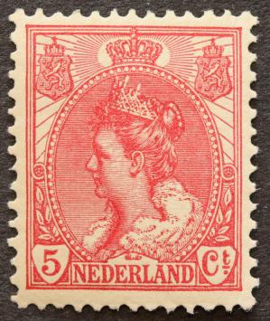 Nederland NVPH 60 Koningin Wilhelmina met bontkraag 1899-1921 postfris