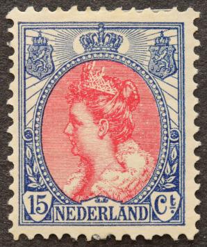 Nederland NVPH 65 Koningin Wilhelmina met bontkraag 1899-1921 postfris