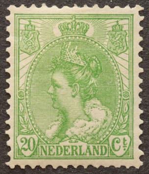 Nederland NVPH 68 Koningin Wilhelmina met bontkraag 1899-1921 postfris