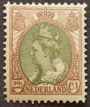 Nederland NVPH 70 Koningin Wilhelmina met bont kraag 1899-1921 postfris