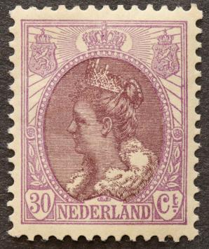 Nederland NVPH 72 Koningin Wilhelmina met bont kraag 1899-1921 postfris