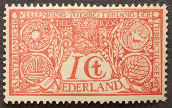 Nederland NVPH 84 Tuberculose 1906 postfris