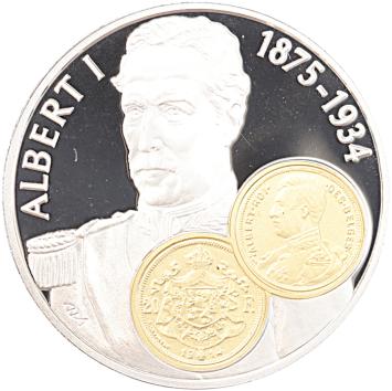 10 gulden 2001 Albert I 20 Franc Nederlandse Antillen Proof