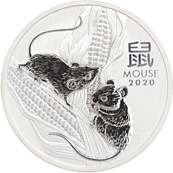 Australië Lunar 3 Muis 2020 1 ounce silver