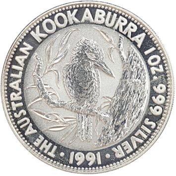 Australië Kookaburra 1991 1 ounce silver