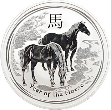 Australië Lunar 2 Paard 2014 1 ounce silver