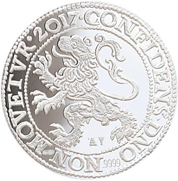 Officiële zilveren herslag Leeuwendaalder 2017 1oz