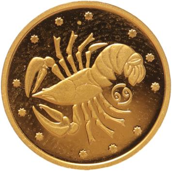 Ukraine 2 Hryvnias gold 2008 Cancer