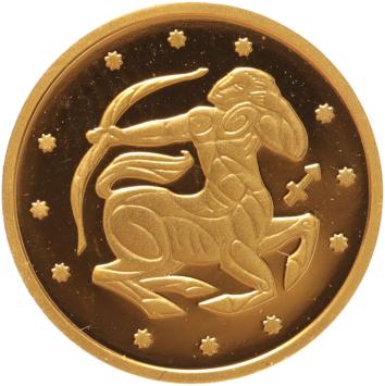 Ukraine 2 Hryvnias gold 2007 Sagittarius