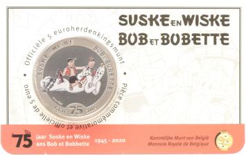 Suske en Wiske 5 euro België 2020 gekleurd