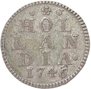 Holland Duit zilver 1746