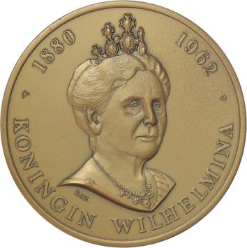 Medal bronze Wilhelmina 1880-1962